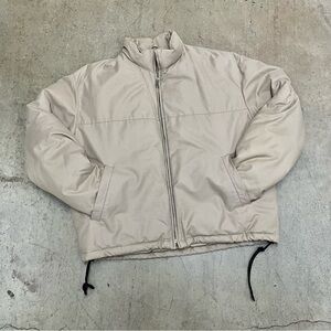 Vintage Polo Ralph Lauren Beige Goose Down Puffer Jacket